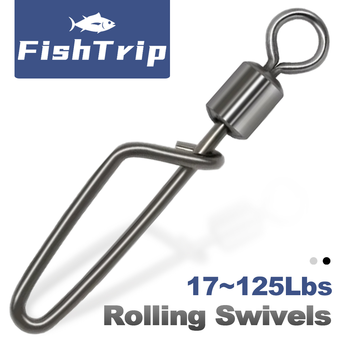 FishTrip 50Pcs Rolling Swivel  - Ice Fishing Tip Up ulasan dan harga