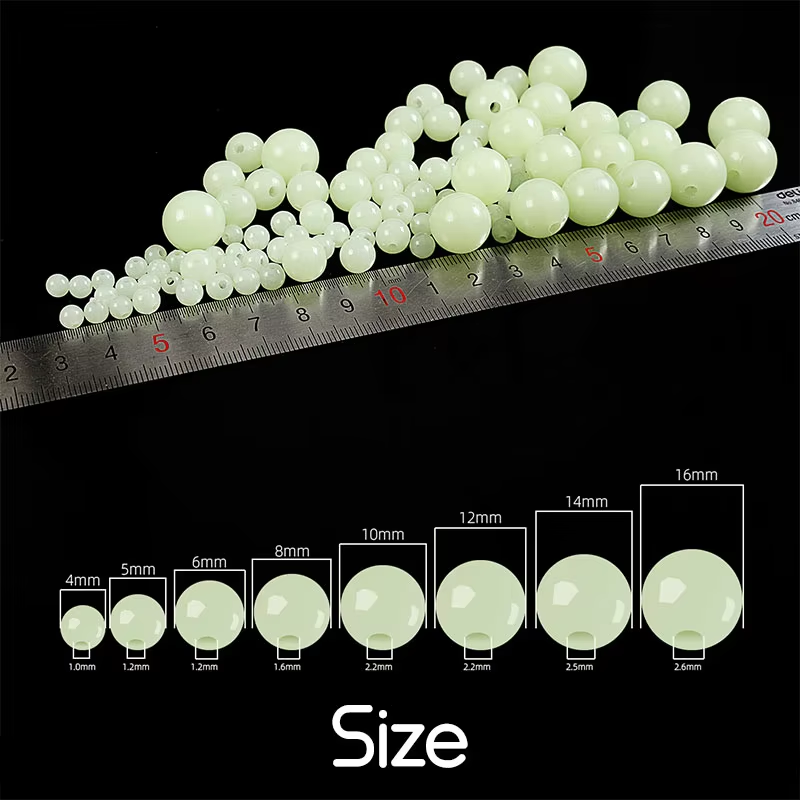 100pcs/bag Luminous Beads 4mm  - Fishing Equipment Bag ulasan dan harga