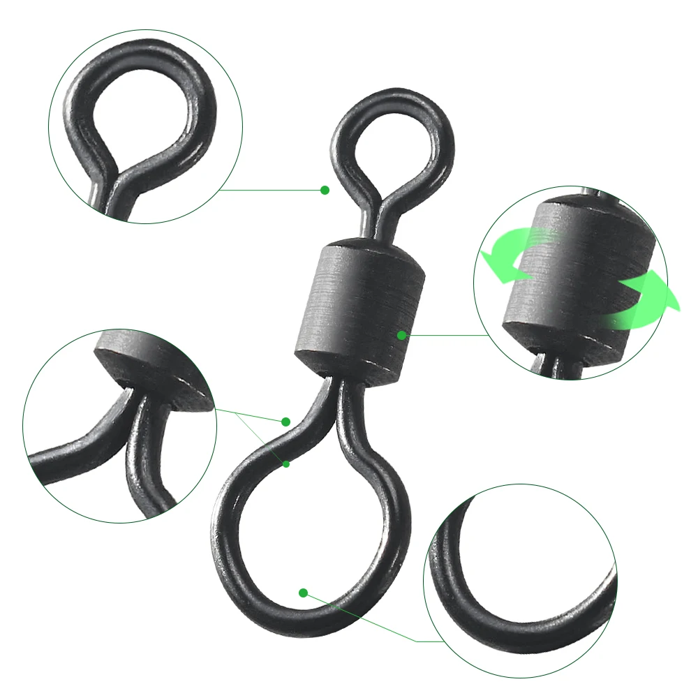 100pcs Carp Fishing Swivel Big - Fishing Equipment Carp ulasan dan harga